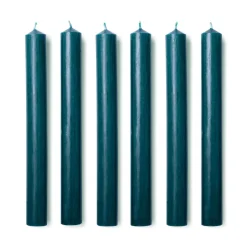 Dinner Candles in Juniper Green