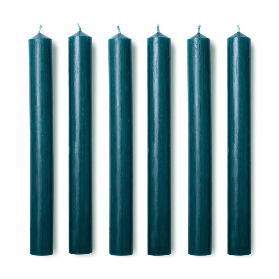 Dinner Candles in Juniper Green