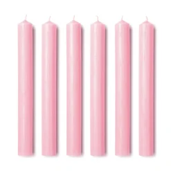 Dinner Candles in Marguerite Pink