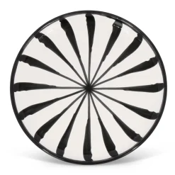 Dinner Plate With Candy Cane Stripes