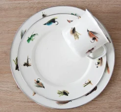 Dinner Plates in Flying Fish, Set of 4