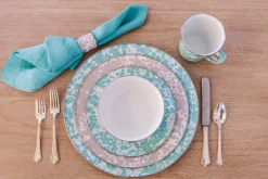 Dinner Plates in Sea Glass, Set of 4