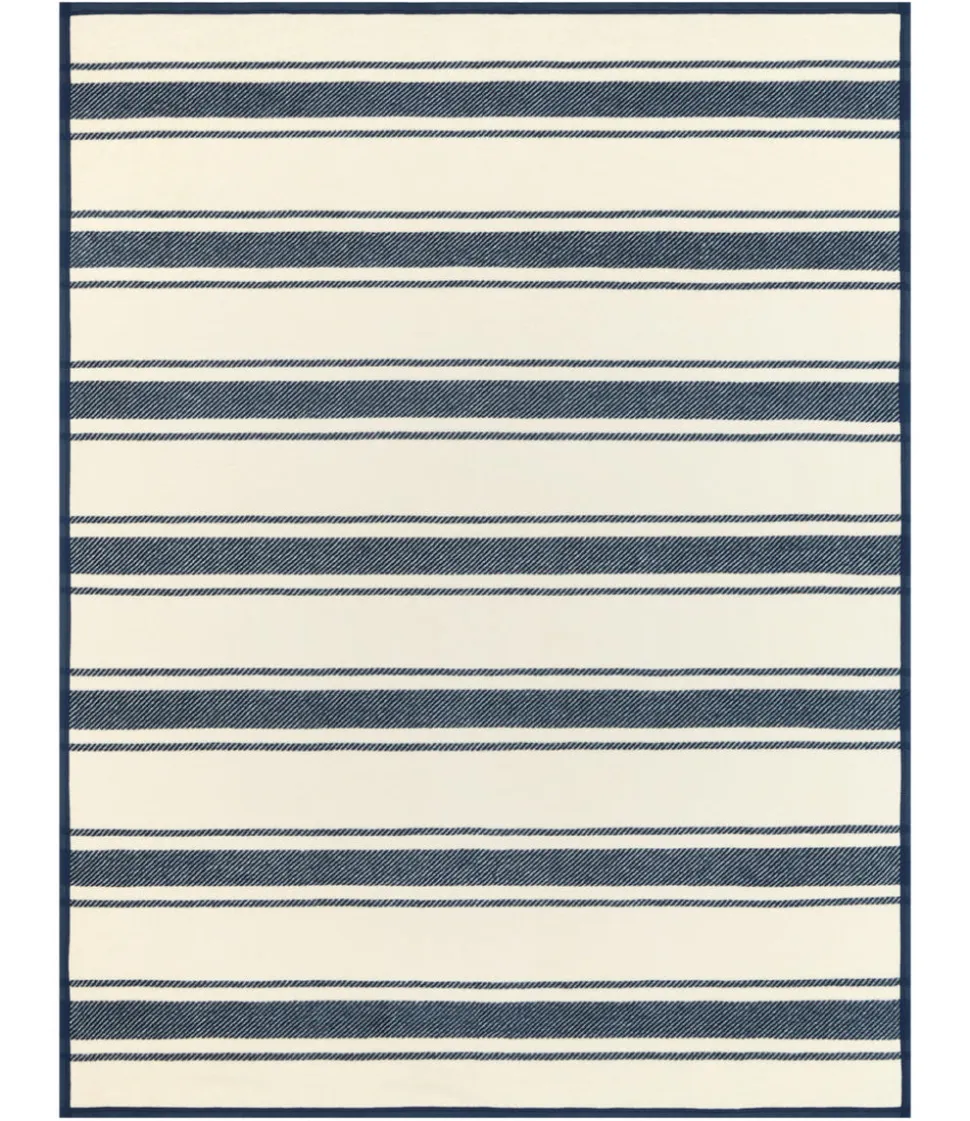 Dockside Stripe Navy Blanket