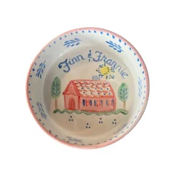 Dog Bowl in Pink House
