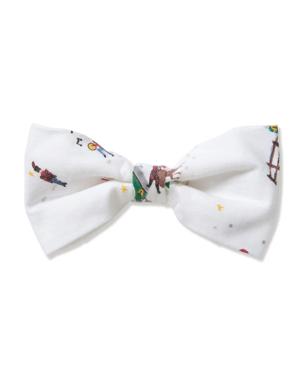 Dog Twill Bow Tie in Holiday Town