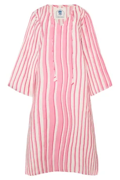 Doha Caftan in Pink Stripe
