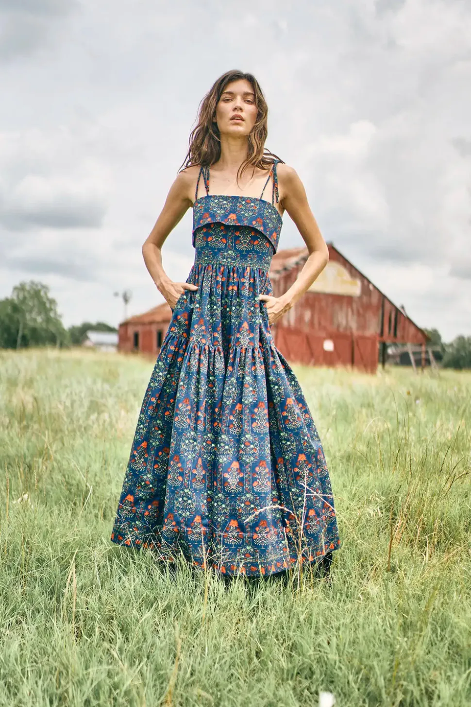 Dolly Dress in Midnight Garden