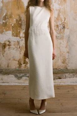 Dolores Midi Dress in Bouclé