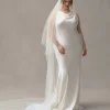 Draped Veil with Florals