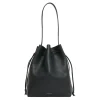 Drawstring Cabas in Black