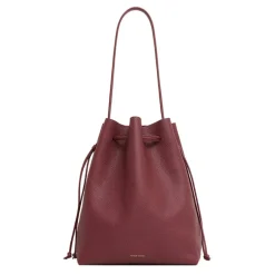 Drawstring Cabas in Oxblood
