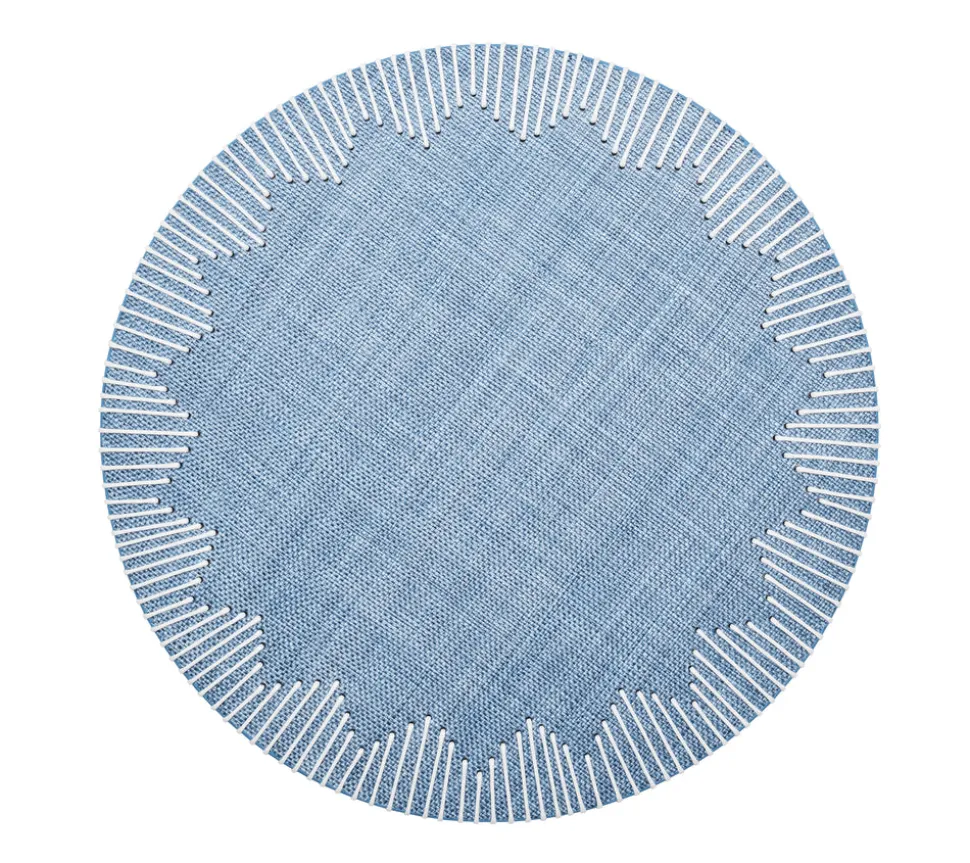 Dream Weaver Placemat in Blue & White, Set of 4