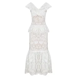 Dress in Guipure Lace