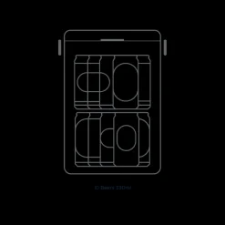 Drinks Box in Oyster Grey