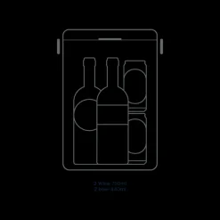 Drinks Box in Oyster Grey