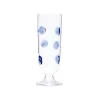Drop Blue Champagne Glass