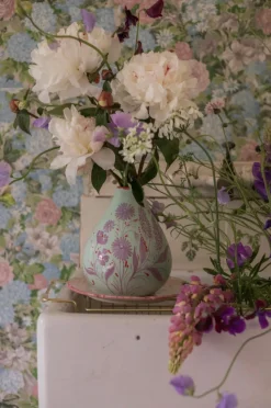 Drop it Like it's Hot Vase in Lilac & Mint Floral