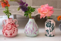 Drop it Like it's Hot Vase in Lilac & Mint Floral