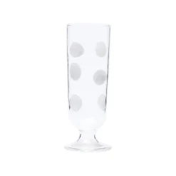 Drop White Champagne Glass