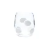 Drop White Stemless Wine Glass