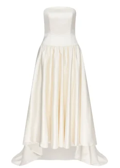 Duchesse Satin Drop Waist Gown | STYLE 093