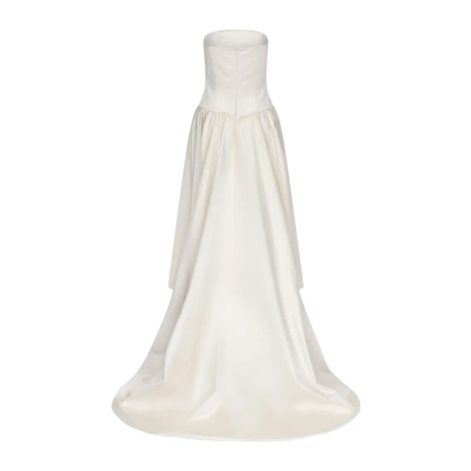 Duchesse Satin Drop Waist Gown | STYLE 093