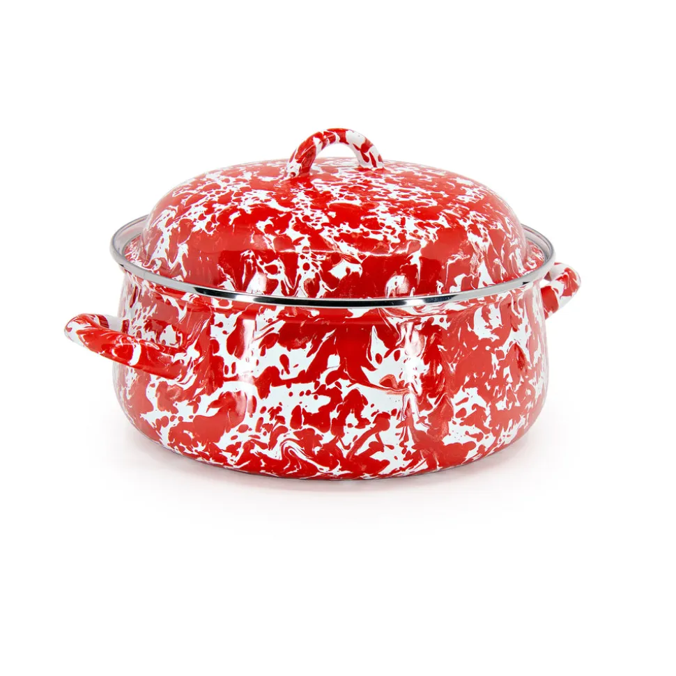 Dutch Oven in Red Swirl