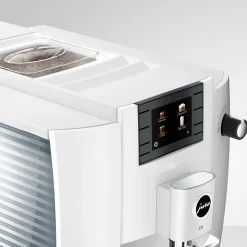 E6 Fully Automatic Coffee Machine in Piano White