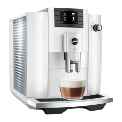 E6 Fully Automatic Coffee Machine in Piano White