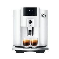 E4 Fully Automatic Coffee Machine in Piano White