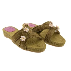 Earth Shella Espadrilles in Green
