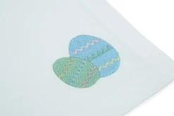Easter Egg White Linen Napkin, Set of 4