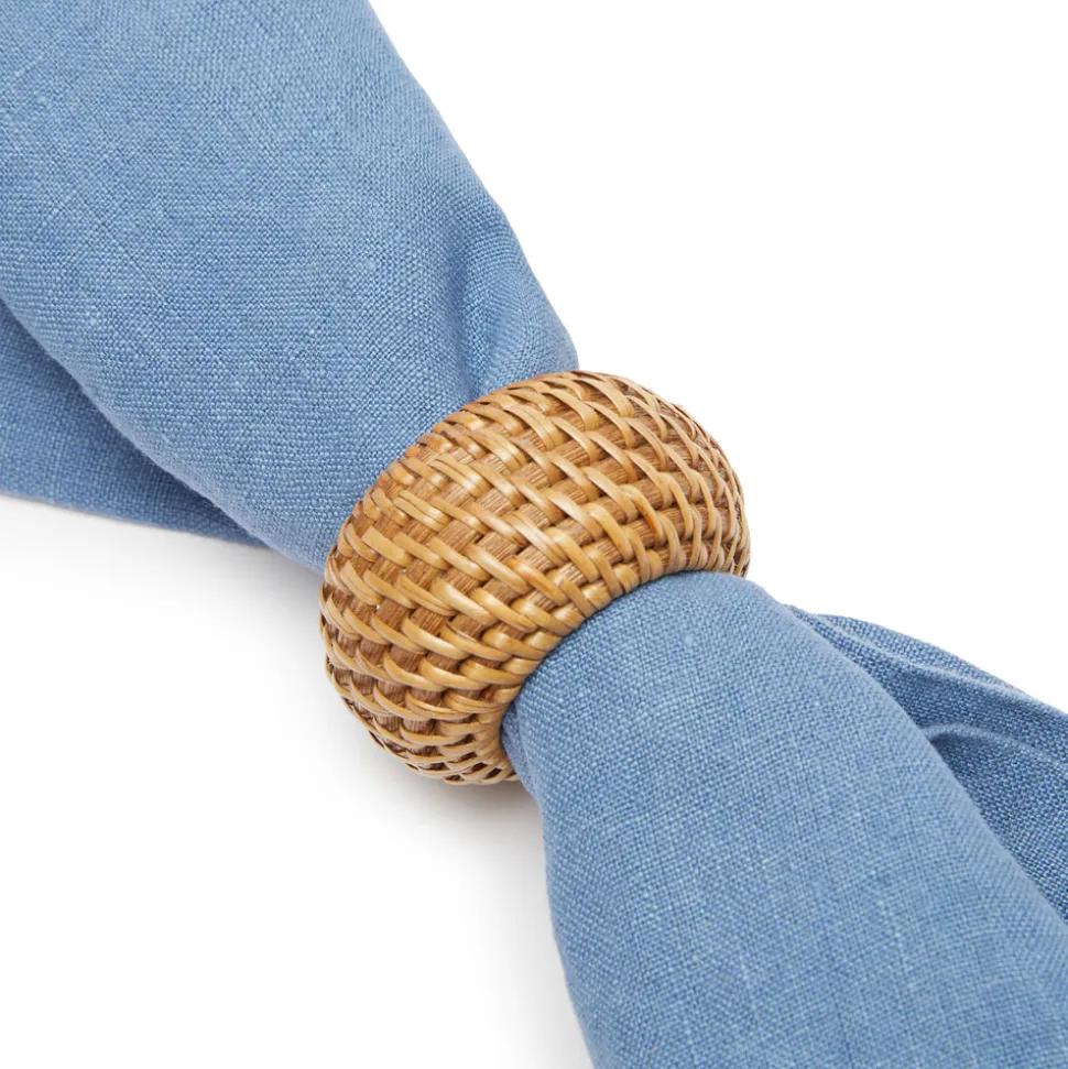 Eclipse Napkin Ring in Natural, Set of 4