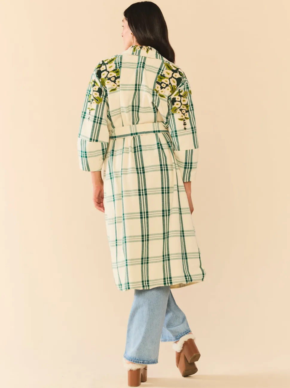EDDY x Mckenzie Depinto Melly Jacket in Green Plaid & Floral