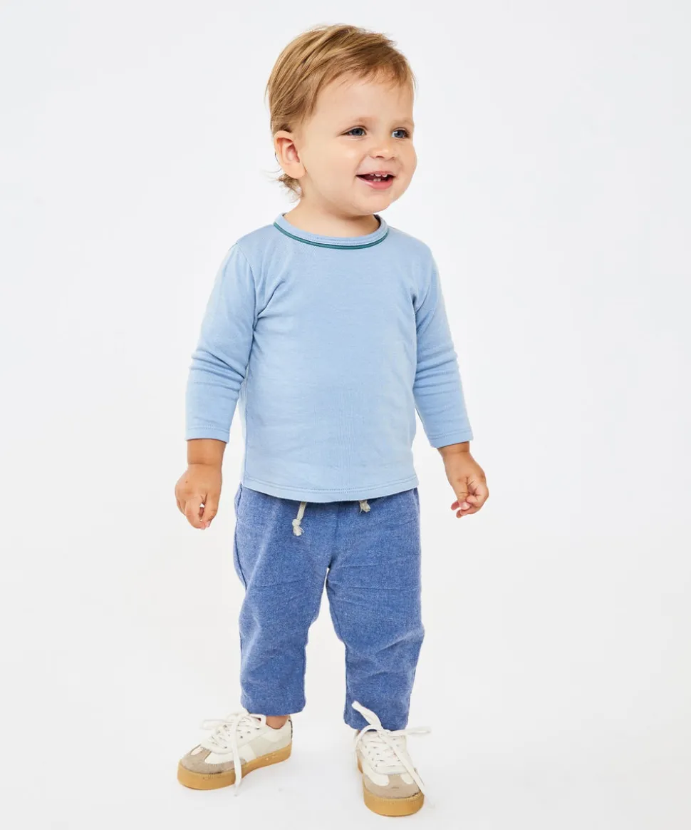 Edward Baby T-Shirt in Dustry Blue