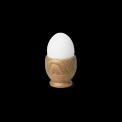 Egg Cup in Oak, Set of 2