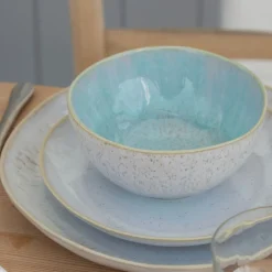 Eivissa Collection Cereal Bowls in Sea Blue, Set of 6
