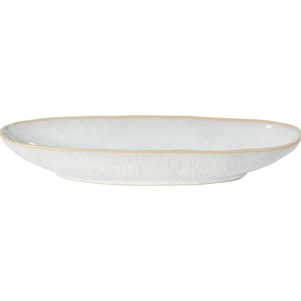 Eivissa Collection Oval Platter 13" in Sand Beige