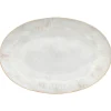 Eivissa Collection Oval Platter 18" in Sand Beige