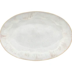 Eivissa Collection Oval Platter 18" in Sand Beige