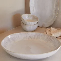 Eivissa Collection Pasta/Serving Bowl in Sand Beige