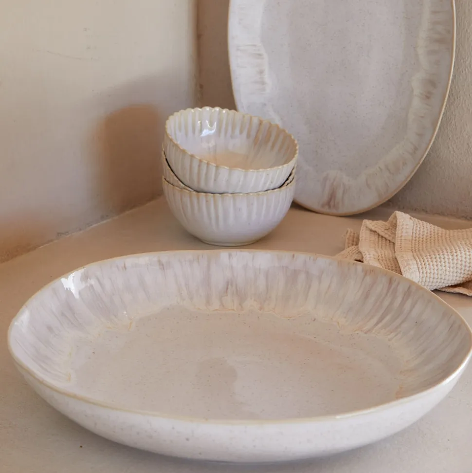 Eivissa Collection Pasta/Serving Bowl in Sand Beige