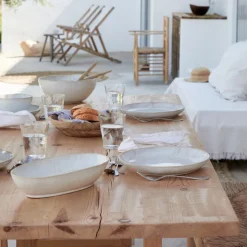 Eivissa Collection Serving Bowl in Sand Beige