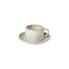Eivissa Collection Tea Cups & Saucers in Sand Beige, Set of 6