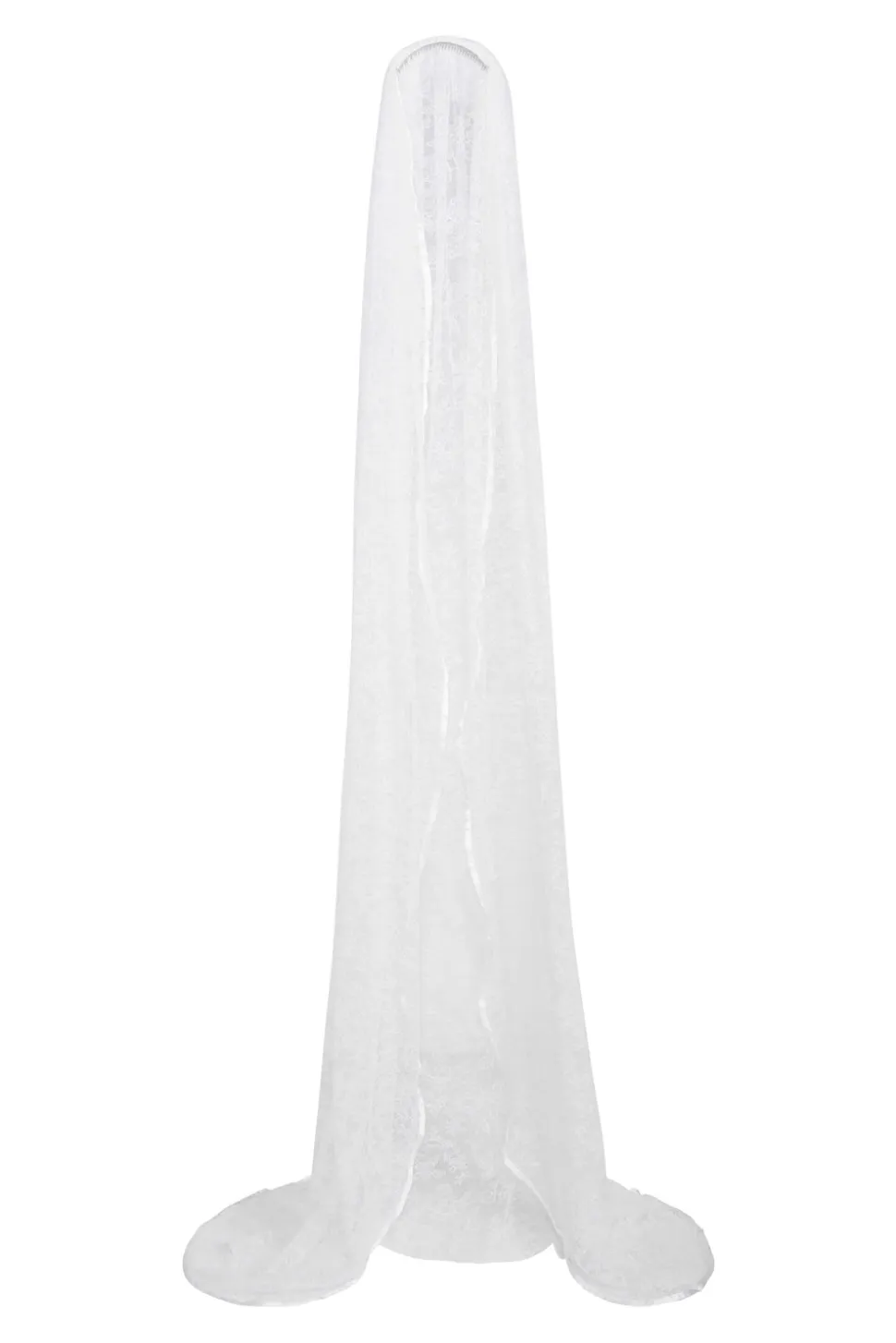 Elaine Cathedral White Lace Veil