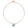 Elba Necklace in Aquamarine