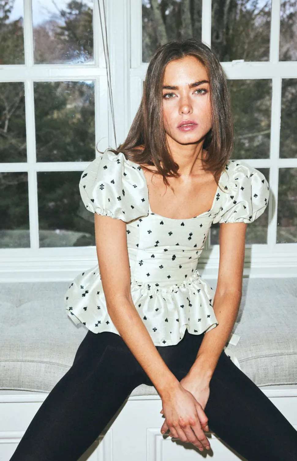 Eleanor Corset in Card Print