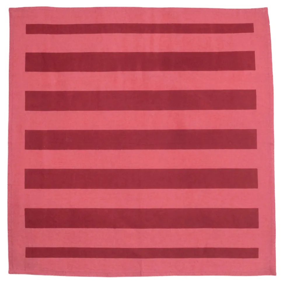 Elena Red Stripe Napkin