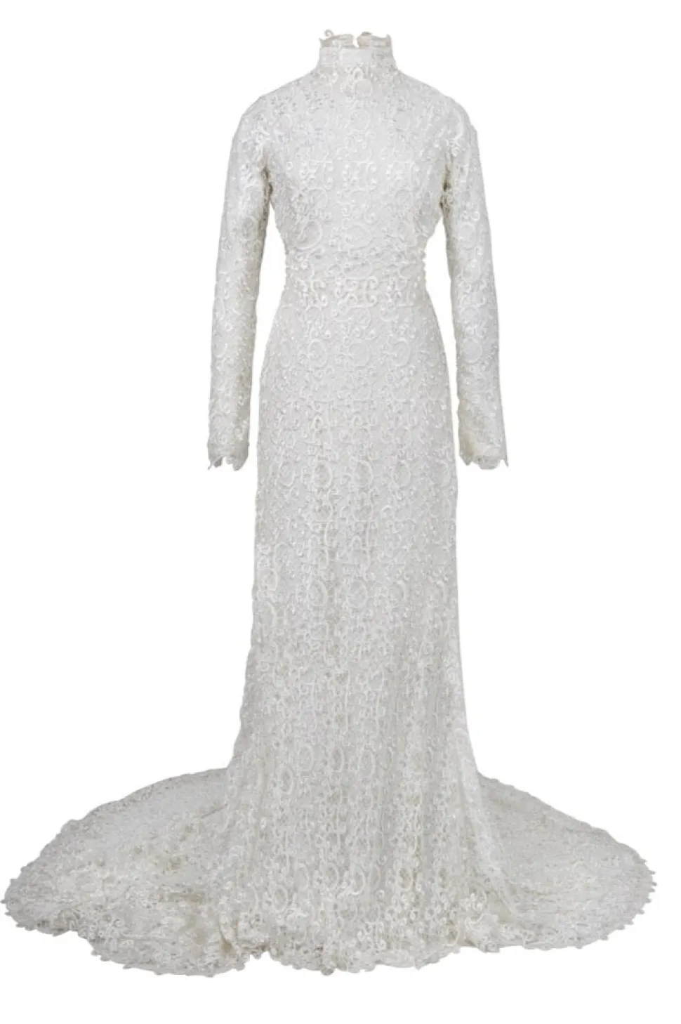 Elia Long Sleeve Open Back Lace Wedding Dress