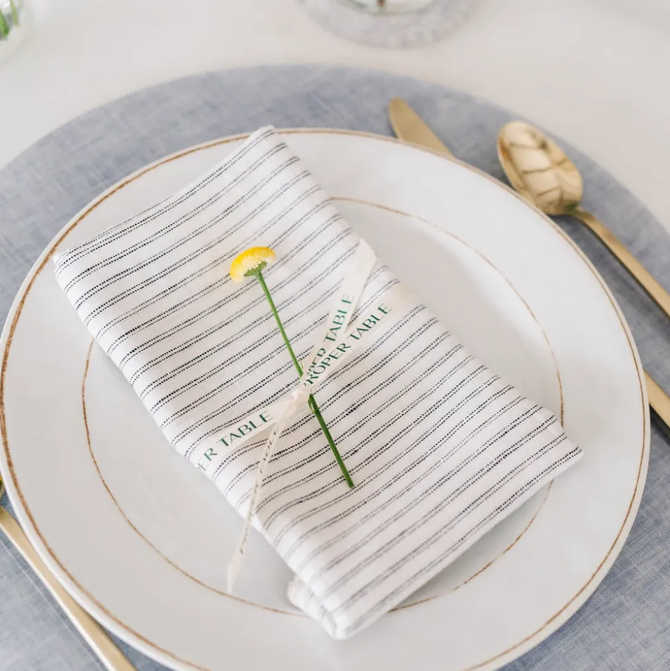 Eliot Classic Ticking Napkin Set